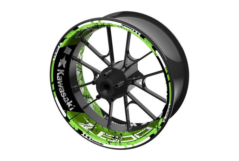 SEFIS jednodielne polepy na kolesá KAWASAKI Z800 tmavě zelená pre motocykel