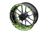 SEFIS jednodielne polepy na kolesá KAWASAKI Z800 tmavě zelená pre motocykel