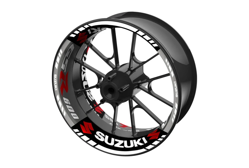 SEFIS jednodielne polepy na kolesá SUZUKI GSR 600 čierno-sivá pre motocykel