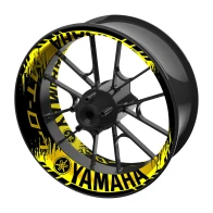 SEFIS jednodielne polepy na kolesá YAMAHA MT-07 čierno-žltá