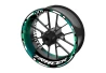 SEFIS jednodielne polepy na kolesá YAMAHA Tracer čierno-zelená pre motocykel