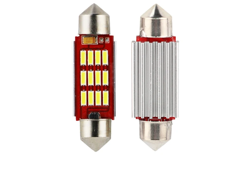SEFIS LED žiarovka sufit 41mm 12V C5W 12SMD CANBUS biela pre auto
