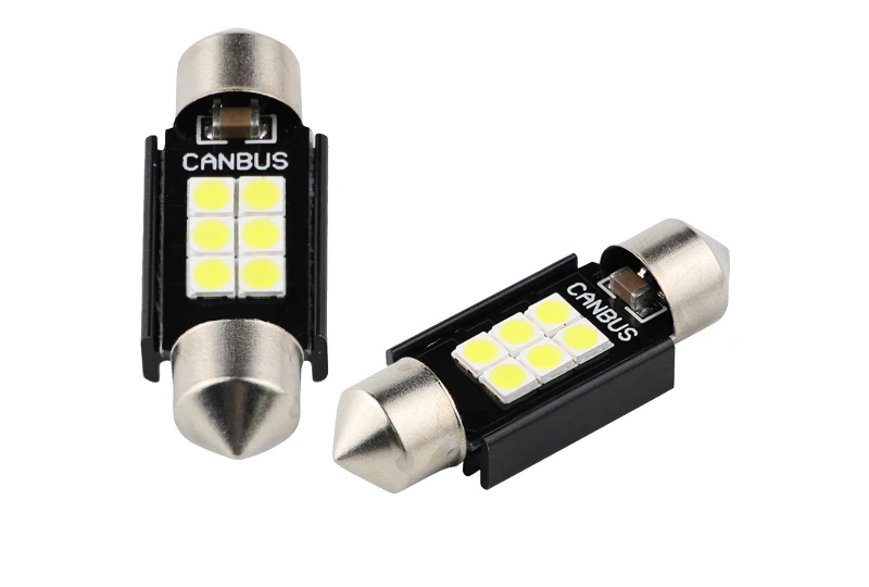 SEFIS LED žiarovka sufit 39mm 12V C5W 6SMD CANBUS biela pre auto