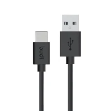 SEFIS nabíjací dátový kábel Budget s konektormi USB-A a USB-C 1,2m čierny