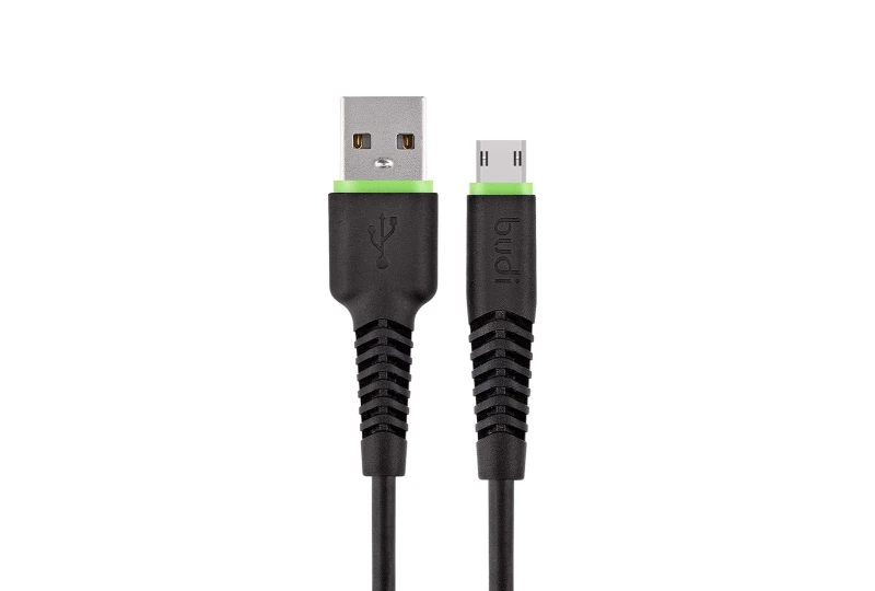 SEFIS nabíjací dátový kábel GR2 s konektormi USB-A a Micro-USB 1,2m čierny pre auto