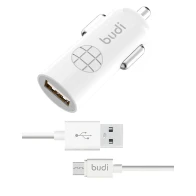 SEFIS USB nabíječka do auta 12W 2,4A 5V s Micro-USB káblom 1,2m biela
