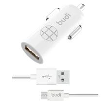 SEFIS USB nabíječka do auta 12W 2,4A 5V s Micro-USB káblom 1,2m biela