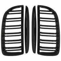 Predná maska ​​ľadvinky Double-line BMW 3 E90/91 2005-2008 čierna