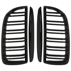 Predná maska ​​ľadvinky Double-line BMW 3 E90/91 2005-2008 čierna