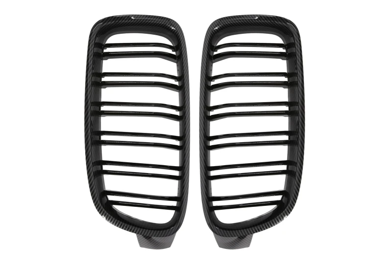 Predná maska ľadvinky Double-line BMW 3 F30 F31 2012-2018 karbon na automobil