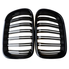 Predná maska ľadvinky Double-line BMW X3 F25 2011-2013 čierná