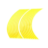 SEFIS Reflexné celé prúžky na kolesa motocykla zlatá