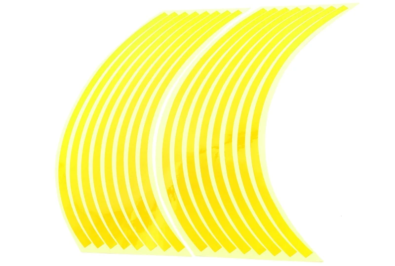 SEFIS Reflexné celé prúžky na kolesa motocykla zlatá pre motocykel