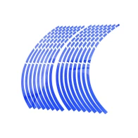 SEFIS Reflexné delené prúžky na kolesa motocykla modrá