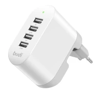SEFIS rýchla nabíjačka do zásuvky so sklopnými kolíkmi 4x USB (2x USB 2.4A 5V + 2x USB 1A 5V)