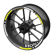 SEFIS sada farebných prúžkov EASY na kolesa Honda žltá