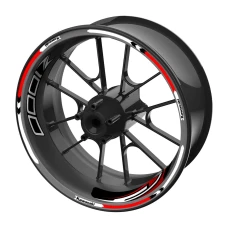 SEFIS sada farebných prúžkov EASY na kolesa Kawasaki Z1000 červená