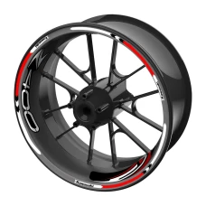 SEFIS sada farebných prúžkov EASY na kolesa Kawasaki Z400 červená