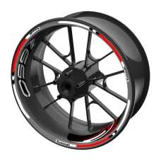 SEFIS sada farebných prúžkov EASY na kolesa Kawasaki Z650 červená