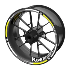 SEFIS sada farebných prúžkov EASY na kolesa Kawasaki žltá