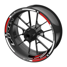 SEFIS sada farebných prúžkov EASY na kolesa Yamaha MT-07 červená