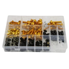 SEFIS sada skrutiek do kapôt M5 M6 190 ks zlatá