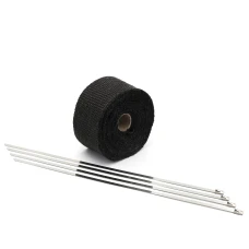 SEFIS žiaruvzdorná omotávka výfukových zvodov 5m čierna