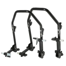 SEFIS D20U sklopný pojazdný moto stojan predný a zadný set