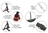 SEFIS D22 zadný stojan pre letmé uloženie kolesa - ľavostranný pre Ducati Diavel a XDiavel 40.5mm