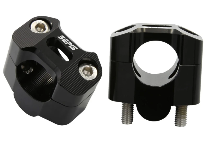 SEFIS Flat 22 nádstavce 28,6mm - čierna pre motocykel