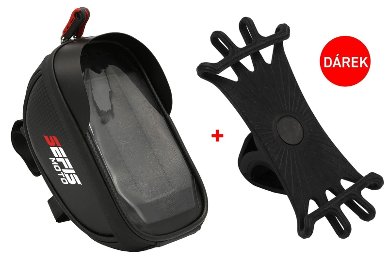 SEFIS G2 vodeodolný držiak telefónu na bicykel s vreckom + zadarmo Flex držiak na kolo 