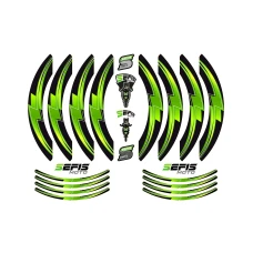 SEFIS PREMIUM ST 1 dvojdielne polepy na kolesá - zelená