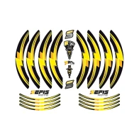 SEFIS PREMIUM ST 1 dvojdielne polepy na kolesá - žltá