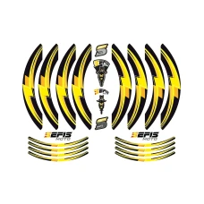 SEFIS PREMIUM ST 1 dvojdielne polepy na kolesá - žltá