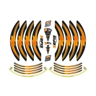 SEFIS PREMIUM ST 1 dvojdielne polepy na kolesá - oranžová