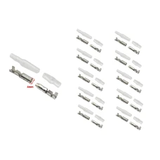 SEFIS set Faston - kulatý konektor 4mm s izoláciou - samec a samice - 10 ks