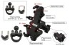 SEFIS SPINE T celokovový outdoor držiak s objímkou a anti-otrasovým adaptérem pre BMW R1200GS