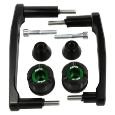 SEFIS STONE padacie protektory Kawasaki Z900 2017-2025 zelená