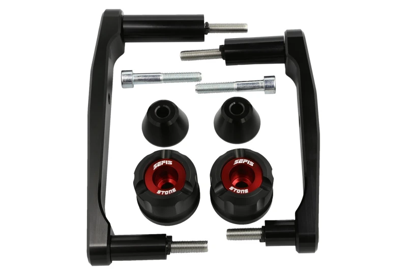 SEFIS STONE padacie protektory Kawasaki Z900 2017-2025 červená pre motocykel