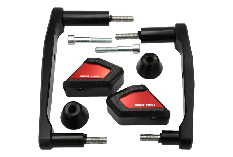 SEFIS TECH padacie protektory Kawasaki Z900 2019-2025 červená pre motocykel