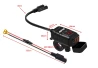 SEFIS UN10 2x USB nabíjačka / zásuvka s voltmetrom stavu moto batérie