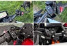 SEFIS UN10 1x USB-A a 1x USB-C  nabíjačka / zásuvka s voltmetrom stavu moto batérie pre motocykel