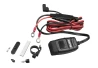 SEFIS UN10 1x USB-A a 1x USB-C  nabíjačka / zásuvka s voltmetrom stavu moto batérie pre motocykel