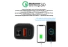 SEFIS UN10 1x USB-A a 1x USB-C  nabíjačka / zásuvka s voltmetrom stavu moto batérie pre motocykel