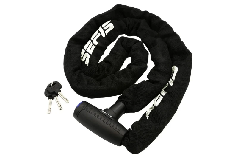 SEFIS zámok s reťazou 9,5mm 2M pre motocykel