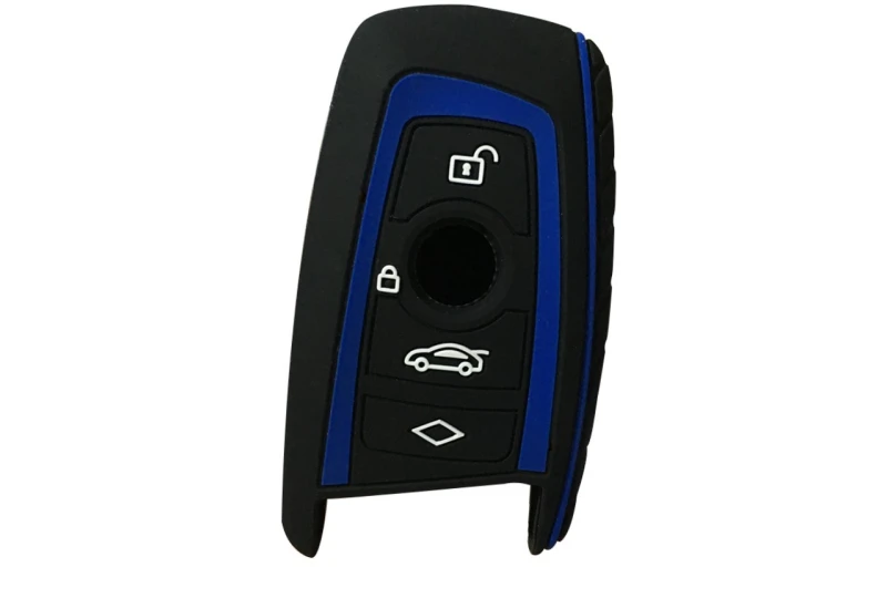 Silikónový obal na kľúčik BMW F10 F20 F30 Z4 X1 X3 X4 M1 M2 M3 1 2 3 5 7  Modrý pre auto