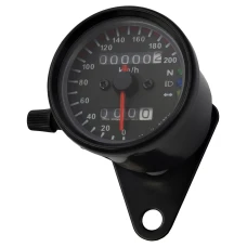 SEFIS mechanický analógový tachometer na motocykel retro 200 čierny