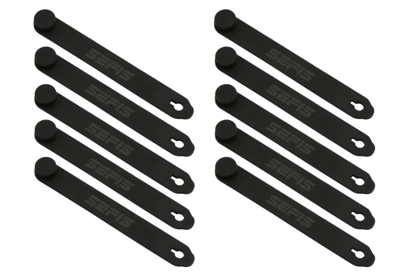 SEFIS sťahovacie gumy na hadice a lanka 75mm 10ks pre motocykel
