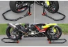 SEFIS D18 moto stojan predný a zadný set - čierný – trn / 2v1
