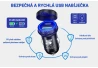 SEFIS Z6 2x USB zásuvka - autonabíjačka 30W USB-A a USB-C Kovová 